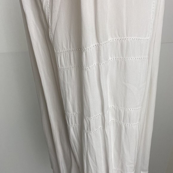 Witchery Size 10 Women's Top Blouse White Relaxed Long Sleeve - Picture 10 of 11